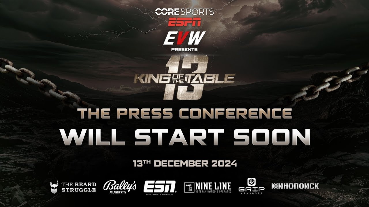 VIDEO: King of the Table13 Press Conference • ARMWRESTLING ...